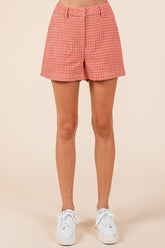 Mittoshop Tweed Classic Shorts with Side Pockets OutfitFlow